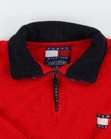 Vintage 90s Tommy Hilfiger Quarter-zip Fleece - XL