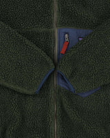 Vintage Patagonia Classic Retro-X Dark Green Full-Zip Sherpa Fleece - XL