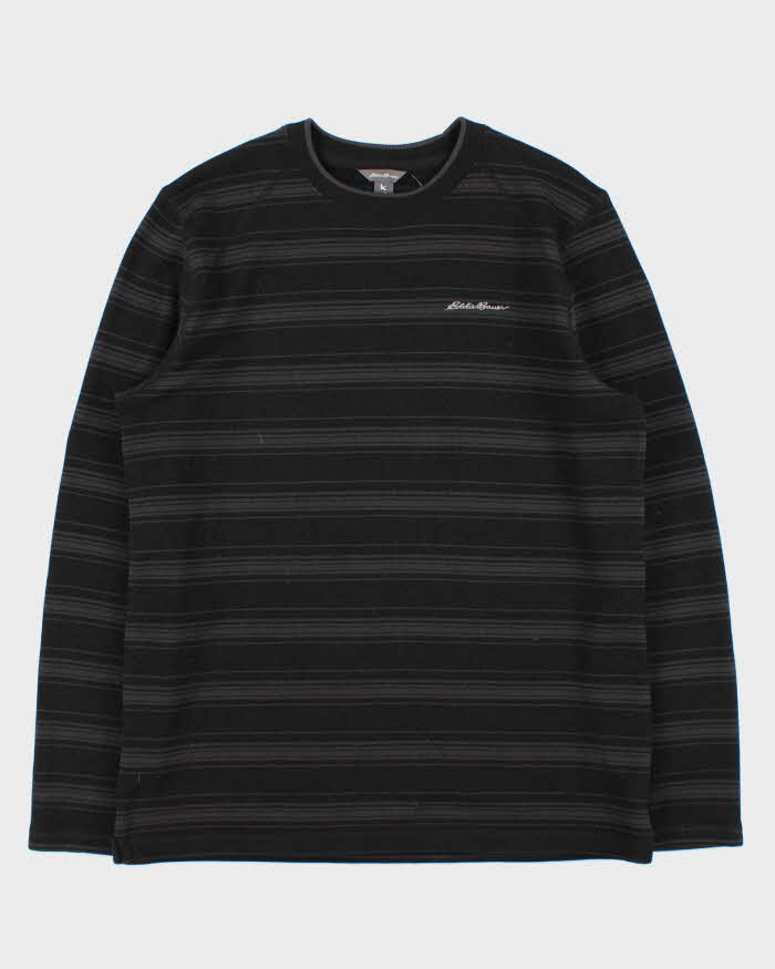 Vintage Eddie Bauer Striped Crewneck Fleece - L