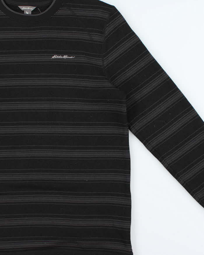 Vintage Eddie Bauer Striped Crewneck Fleece - L
