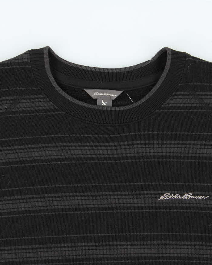 Vintage Eddie Bauer Striped Crewneck Fleece - L