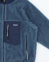 Vintage FA1999 Patagonia Classic Retro-X Made In USA Deep Pile Full-Zip Sherpa Fleece - L