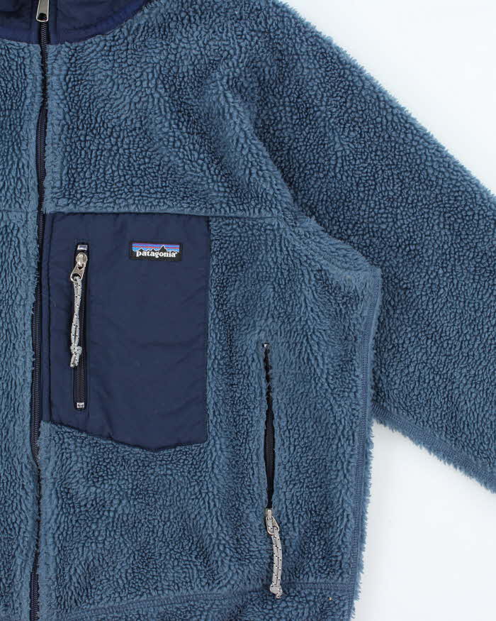 Vintage FA1999 Patagonia Classic Retro-X Made In USA Deep Pile Full-Zip Sherpa Fleece - L