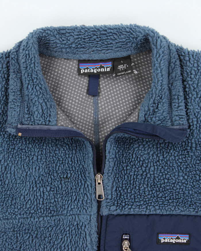 Vintage FA1999 Patagonia Classic Retro-X Made In USA Deep Pile Full-Zip Sherpa Fleece - L