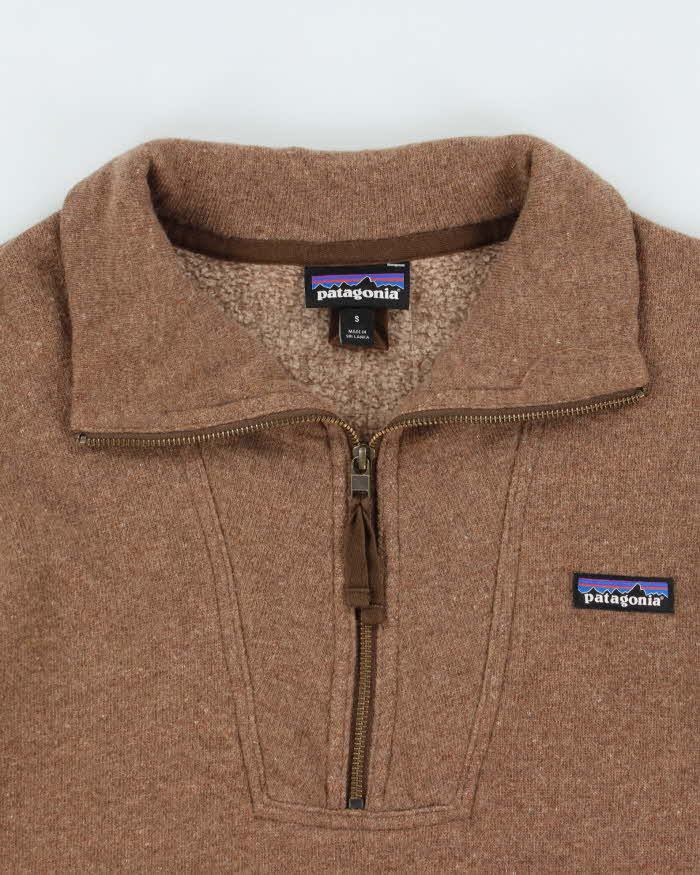 Vintage Patagonia Wool Blend Quarter-Zip Knit Fleece - S