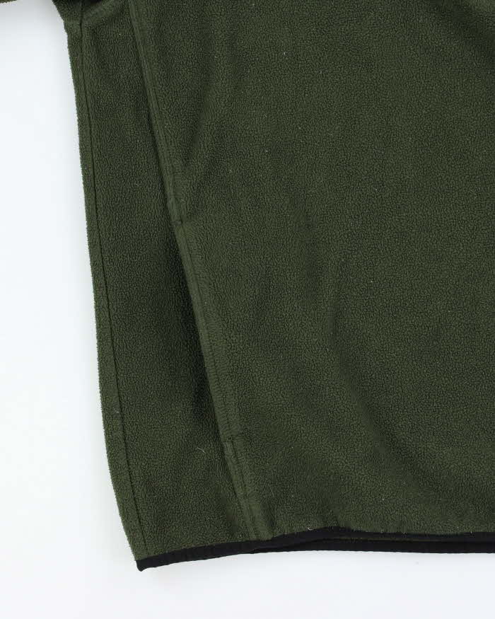 Vintage Y2K 00s Timberland Polartec Forest Green Quarter-Zip Pullover Fleece - XL