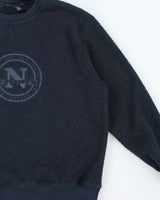 Vintage Nautica Sailing Embroidered Deep Pile Sherpa Crewneck Fleece - M