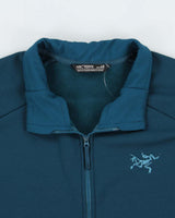 Vintage Arc'teryx 'Kyanite AR' Teal Full-Zip Fleece - XL