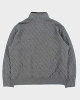 Vintage Polo Ralph Lauren Quilted Snap Button Pullover Fleece - XL