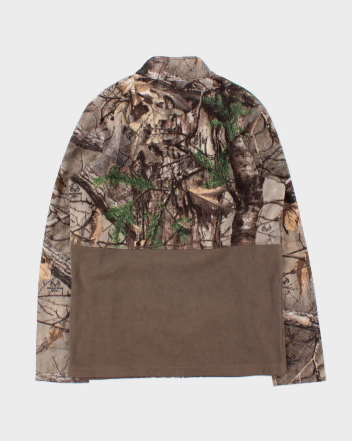 Vintage Realtree Camo Khaki Full-Zip Fleece - M