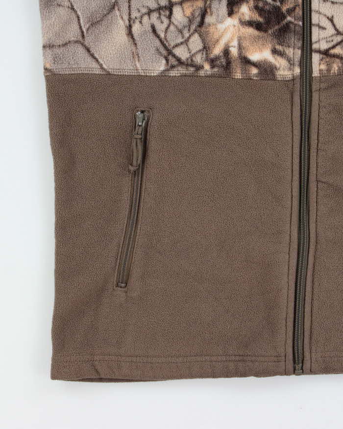 Vintage Realtree Camo Khaki Full-Zip Fleece - M