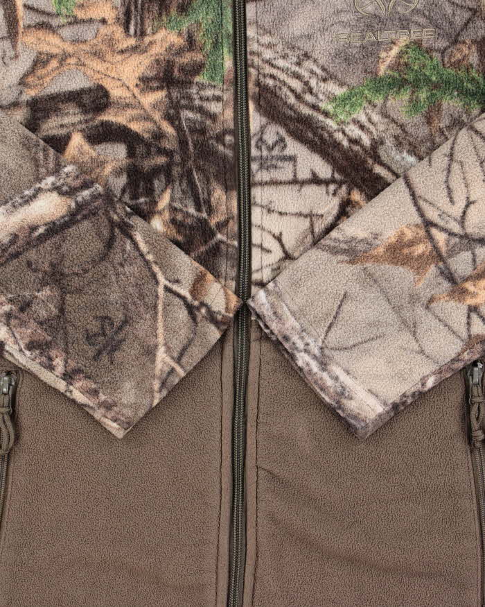 Vintage Realtree Camo Khaki Full-Zip Fleece - M