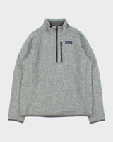 Vintage Patagonia Marl Grey Quarter-Zip Fleece - M