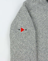Vintage Patagonia Marl Grey Quarter-Zip Fleece - M
