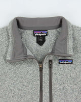 Vintage Patagonia Marl Grey Quarter-Zip Fleece - M