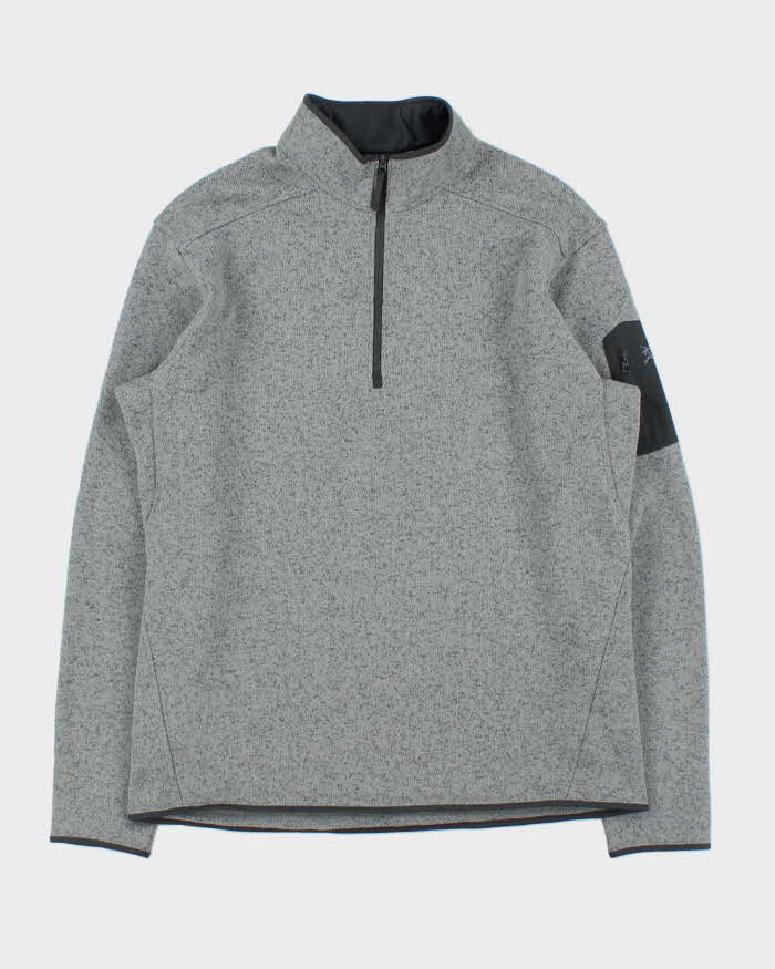 Arc'teryx Covert Marl Grey Quarter-Zip Fleece - XL