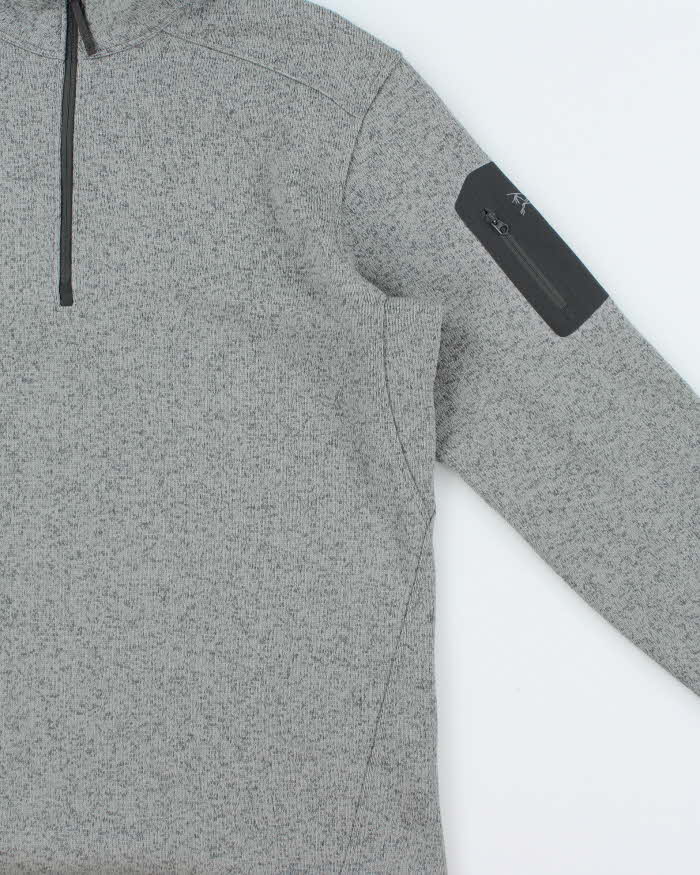 Arc'teryx Covert Marl Grey Quarter-Zip Fleece - XL