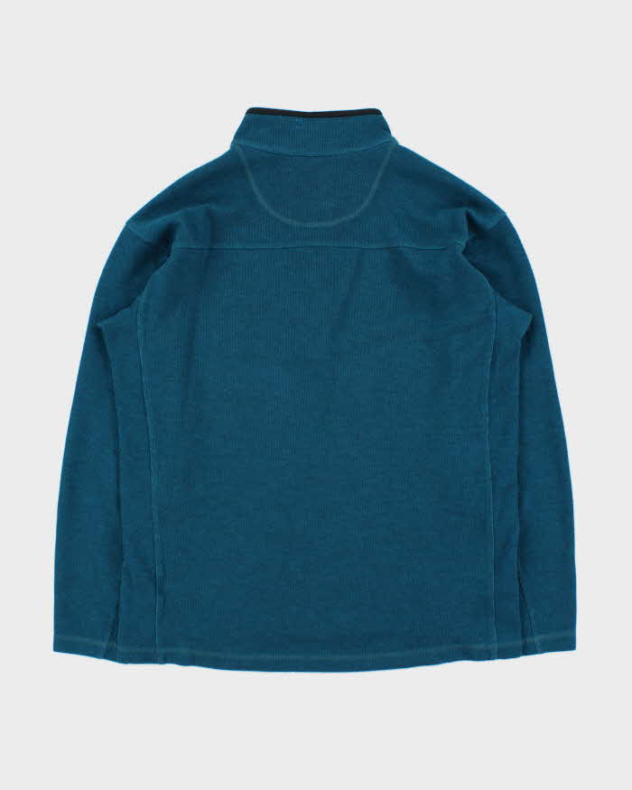 Vintage Y2K 00s Arc'teryx Polartec Teal Snap Button Pullover Fleece - M