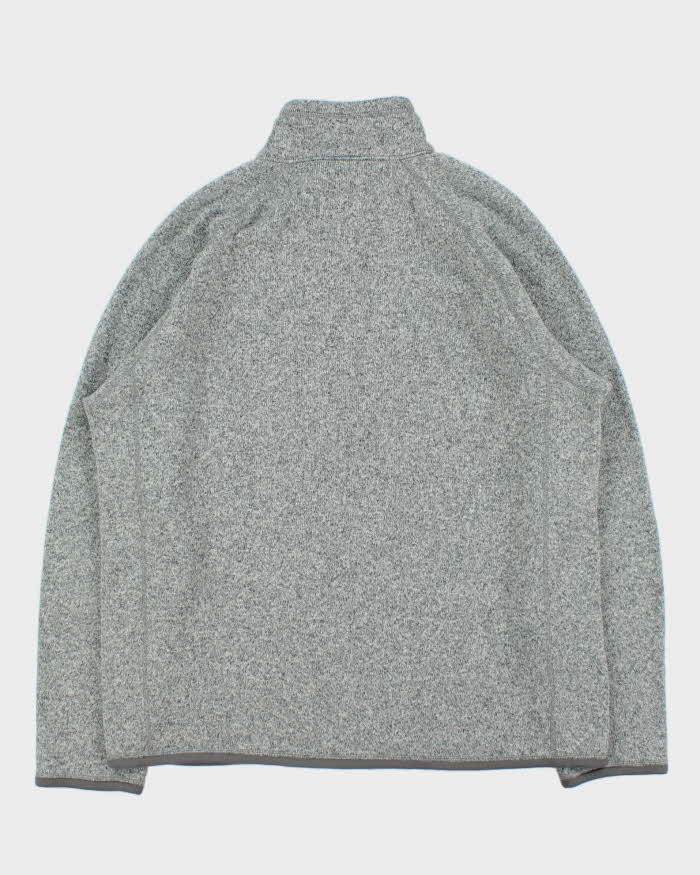 Vintage Patagonia Marl Grey Quarter-Zip Pullover Fleece - XL