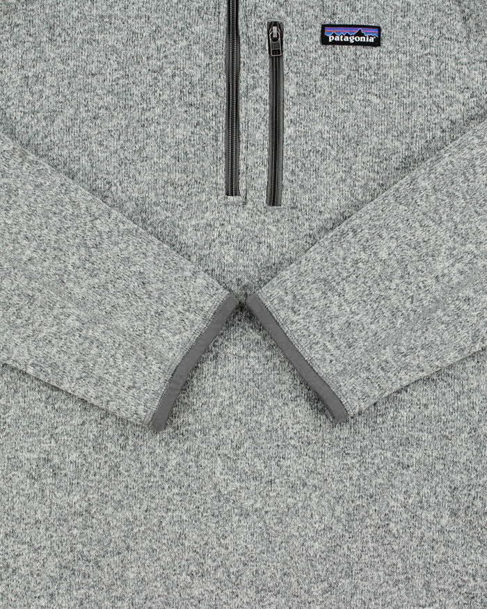 Vintage Patagonia Marl Grey Quarter-Zip Pullover Fleece - XL