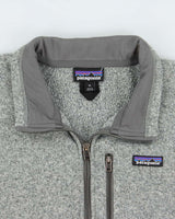 Vintage Patagonia Marl Grey Quarter-Zip Pullover Fleece - XL
