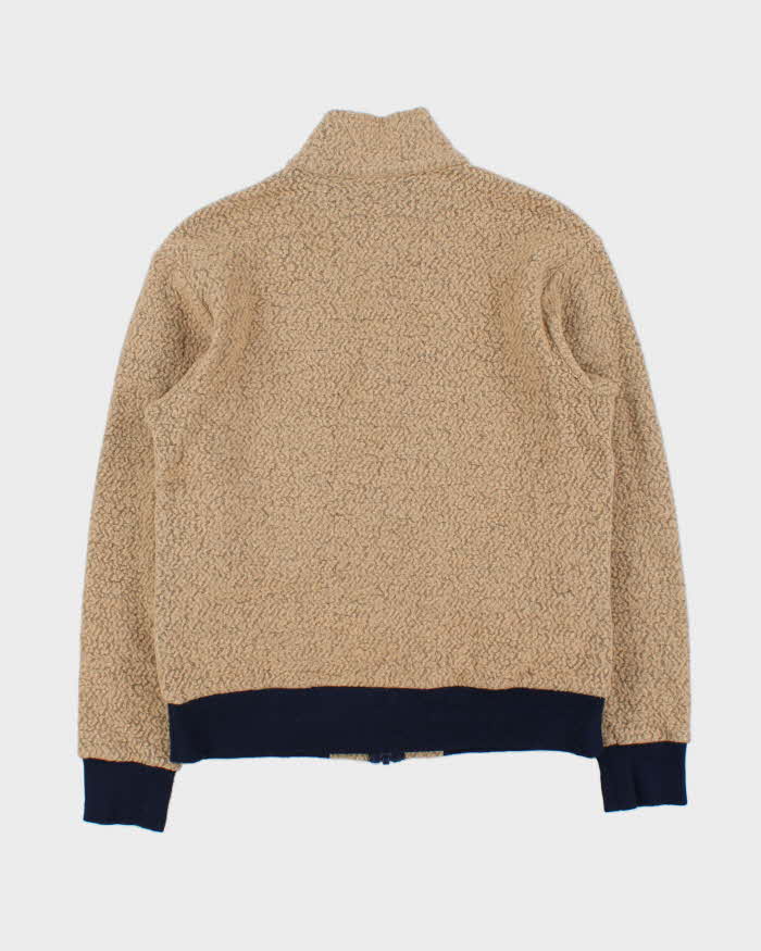 Vintage Patagonia Wool Blend Sherpa Full-Zip Track Fleece - M