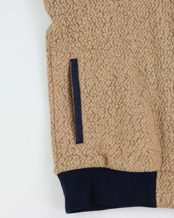 Vintage Patagonia Wool Blend Sherpa Full-Zip Track Fleece - M