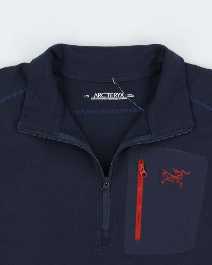 Vintage Arc'teryx Rho LT Wool Quarter-Zip Pullover Therma Fleece - L