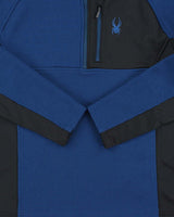 Spyder Gait Two-Tone Ribbed Quarter-Zip Technical Fleece - L