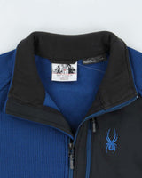 Spyder Gait Two-Tone Ribbed Quarter-Zip Technical Fleece - L