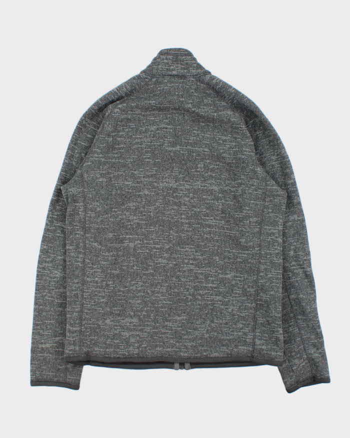Vintage Patagonia Grey Marl Full-Zip Fleece - M