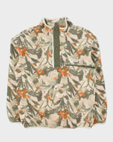Vintage Columbia Helvetia II Ancient Fossil Retro Deep Pile Snap Button Pullover Fleece - L