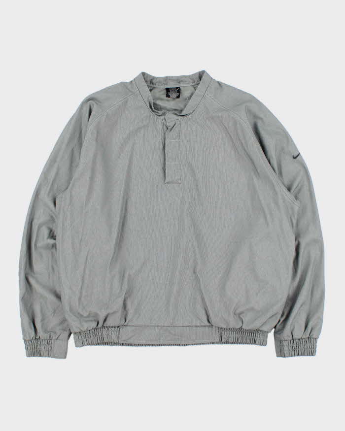 Vintage Y2K 00s Nike Golf Soft Shell Snap Button Pullover - M