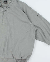 Vintage Y2K 00s Nike Golf Soft Shell Snap Button Pullover - M