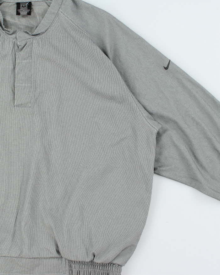 Vintage Y2K 00s Nike Golf Soft Shell Snap Button Pullover - M