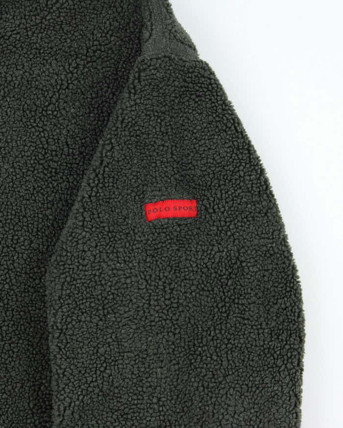 Vintage Y2K 00s Polo Sport Ralph Lauren Deep Pile Sherpa Fleece Hoodie - XL