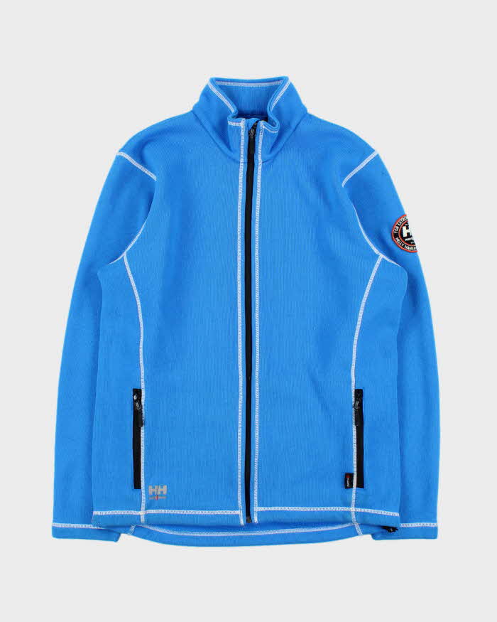 Vintage Helly Hansen 'Workwear' Polartec Contrast Stitch Full-Zip Fleece - L
