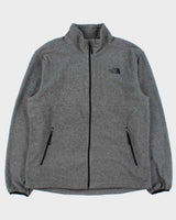 Vintage The North Face Marl Grey Full-Zip Fleece Jacket - L