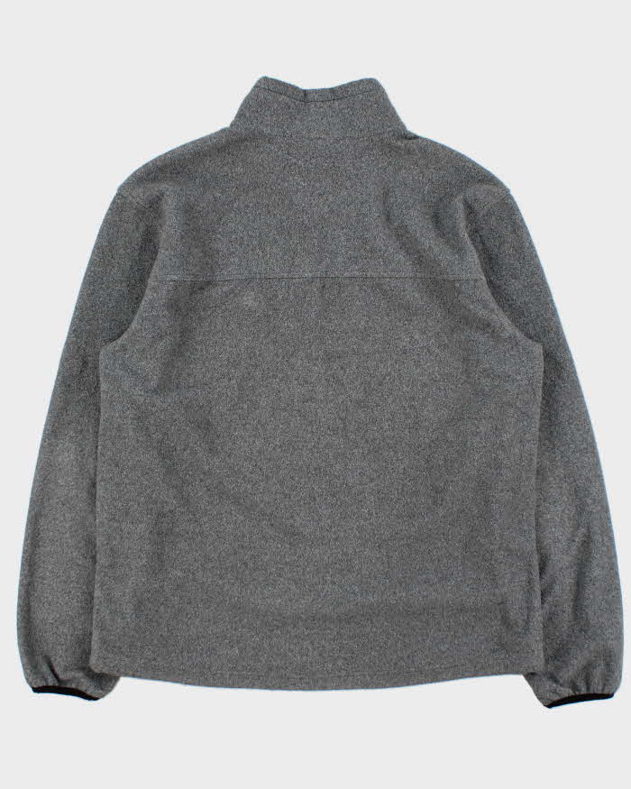 Vintage The North Face Marl Grey Full-Zip Fleece Jacket - L