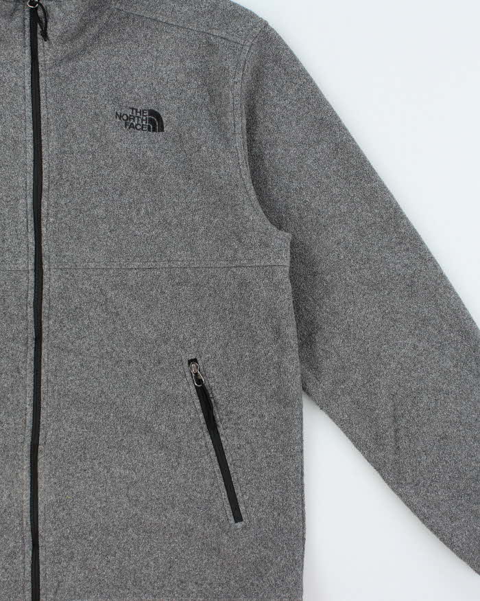Vintage The North Face Marl Grey Full-Zip Fleece Jacket - L