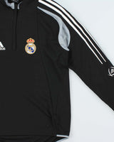 Vintage 2004 Adidas Football Real Madrid FC Quarter-Zip Training Fleece - S