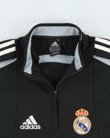 Vintage 2004 Adidas Football Real Madrid FC Quarter-Zip Training Fleece - S