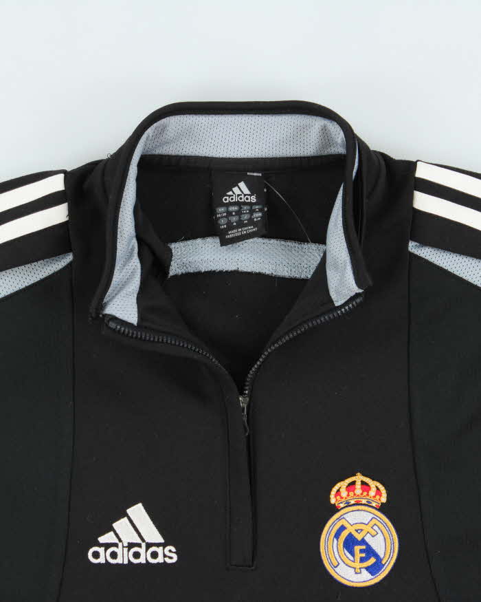 Vintage 2004 Adidas Football Real Madrid FC Quarter-Zip Training Fleece - S