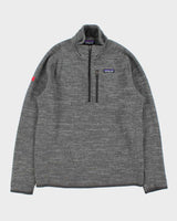 Vintage Patagonia Marl Grey 'Better Sweater' Quarter-Zip Fleece - M