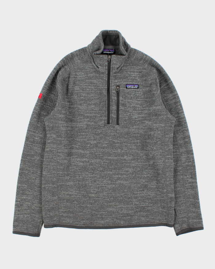 Vintage Patagonia Marl Grey 'Better Sweater' Quarter-Zip Fleece - M