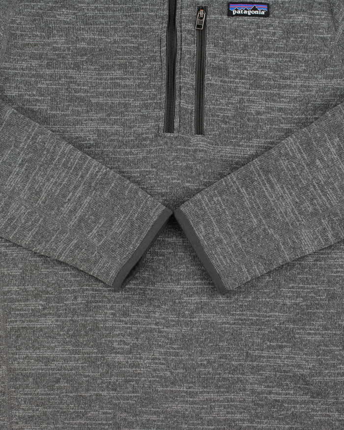 Vintage Patagonia Marl Grey 'Better Sweater' Quarter-Zip Fleece - M