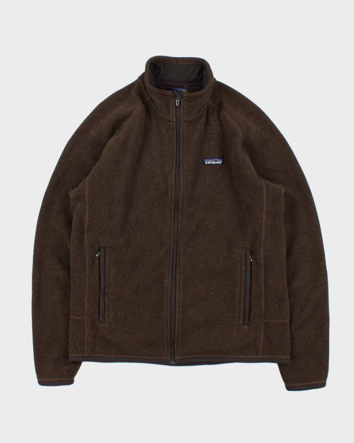 Vintage 00s Patagonia Brown Full-Zip Technical Fleece - M