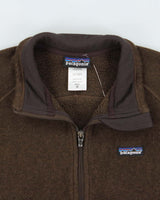 Vintage 00s Patagonia Brown Full-Zip Technical Fleece - M