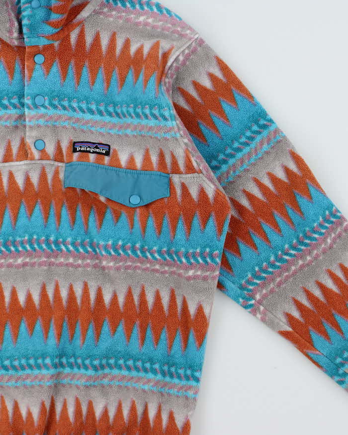 Vintage Patagonia Synchilla Snap-T Aztec Pullover Fleece - XXS