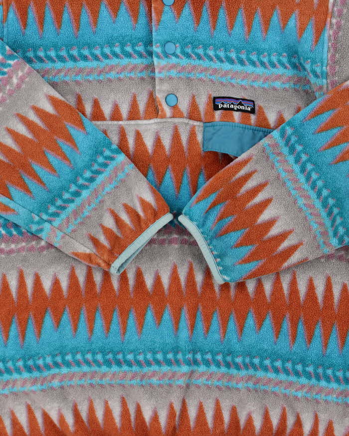 Vintage Patagonia Synchilla Snap-T Aztec Pullover Fleece - XXS
